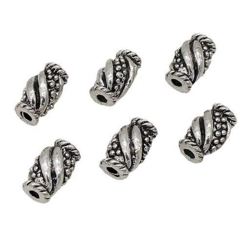 Tibetan Style Spacer Beads, silver color plated, DIY, 10x6mm, Sold By Bag
