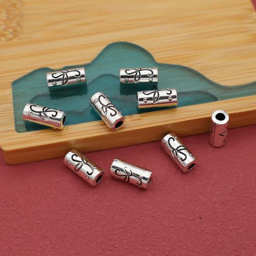 Tibetan Style Spacer Beads, silver color plated, DIY, 10x5mm, Inner Diameter:Approx 2.5mm, 100PCs/Bag, Sold By Bag