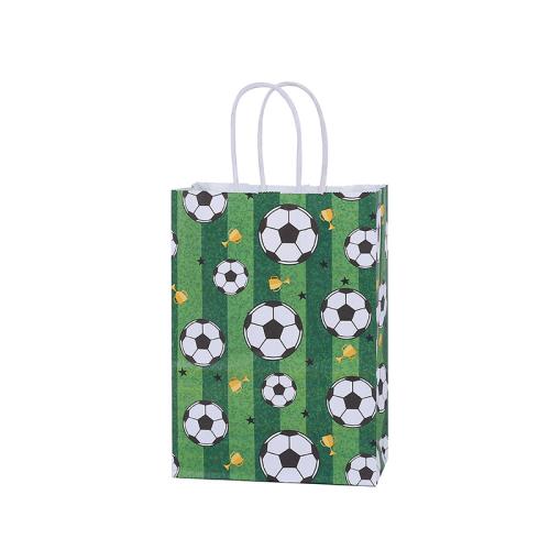 Kraft Gift Bag, printing, different designs for choice, 210x150x80mm, Sold By PC