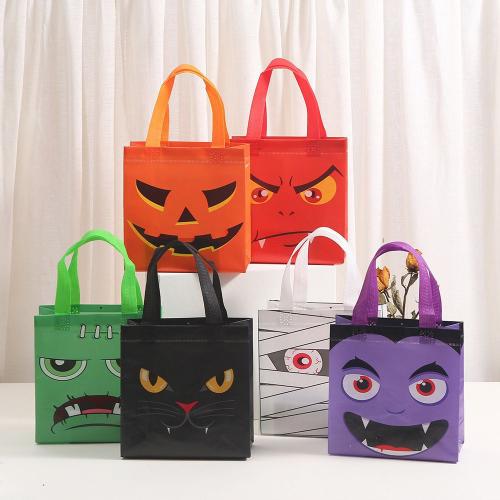 Non-woven Fabrics Gift Bag, printing, Halloween Design & different designs for choice, 200x200x90mm, Sold By PC
