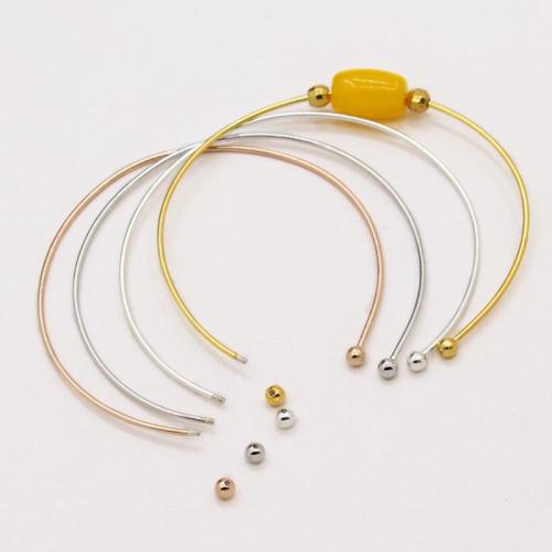 Argent sterling 925 Bracelet fil, DIY & normes différentes pour le choix, plus de couleurs à choisir, Diamètre intérieur:Environ 55mm, Vendu par PC