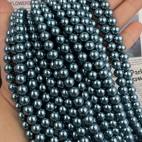 Perles de nacre en verre, perle de verre, Irrégulière, DIY, plus de couleurs à choisir, 2-10mm, Longueur:38 cm, 100PC/sac, Vendu par sac