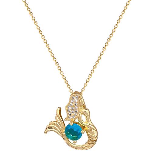 Titanium Steel Necklace, with Brass, plated, micro pave cubic zirconia & for woman & hollow, more colors for choice, Sold By PC