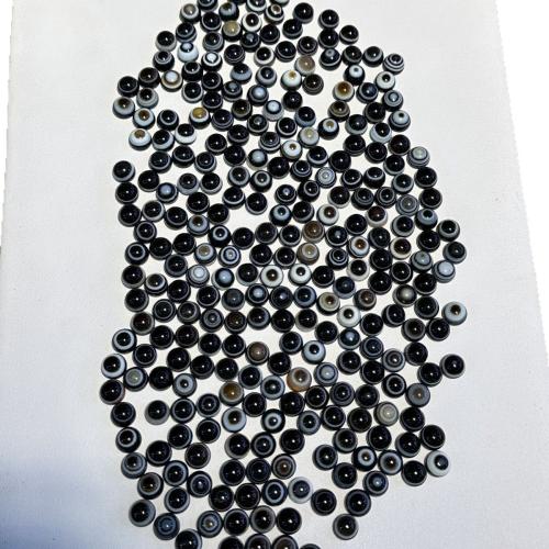 Perles agate dzi tibétaine naturelle, agate Tibétaine, fait à la main, envoyé au hasard & DIY, noire, 8mm, Vendu par PC