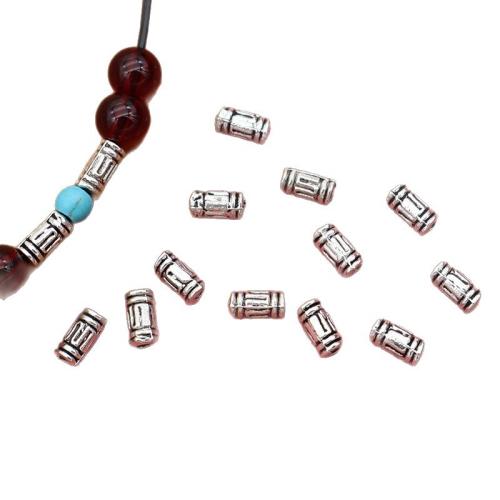 Tibetan Style Spacer Beads, silver color plated, DIY, 6.50x3mm, 100PCs/Bag, Sold By Bag
