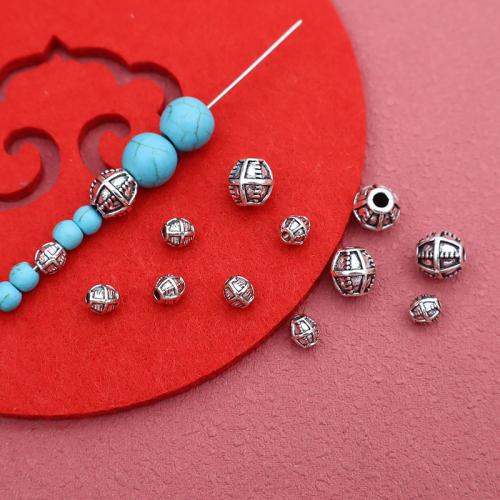 Tibetan Style Spacer Beads, silver color plated, DIY, 100PCs/Bag, Sold By Bag