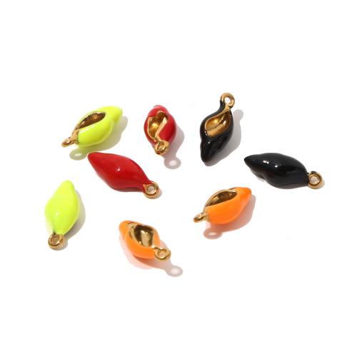 Acier inoxydable animaux Pendentifs, Acier inoxydable 304, conque, Placage, DIY & émail, plus de couleurs à choisir, 10PC/sac, Vendu par sac