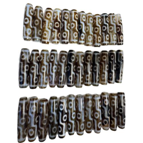 Natural Tibetan Agate Dzi Beads, polished, DIY, 52mm, Sold By PC