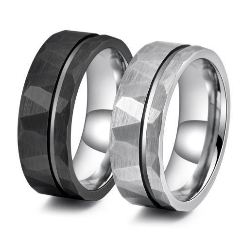 Edelstahl Ringe, Wolfram Stahl, plattiert, Modeschmuck & verschiedene Größen vorhanden & für den Menschen, keine, verkauft von PC