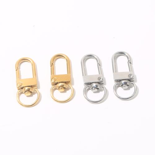 Stainless Steel Key Clasp, 304 Stainless Steel, plated, DIY, more colors for choice, 10PCs/Bag, Sold By Bag