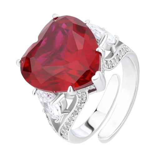 Rhinestone Finger Ring, Brass, gold color plated, fashion jewelry & for woman & with rhinestone, more colors for choice, Sold By PC