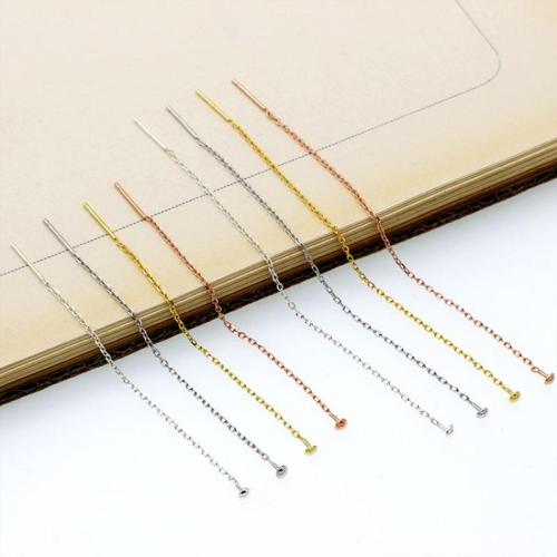 925er Sterling Silber Ohrkette, DIY & verschiedene Größen vorhanden, keine, verkauft von Paar