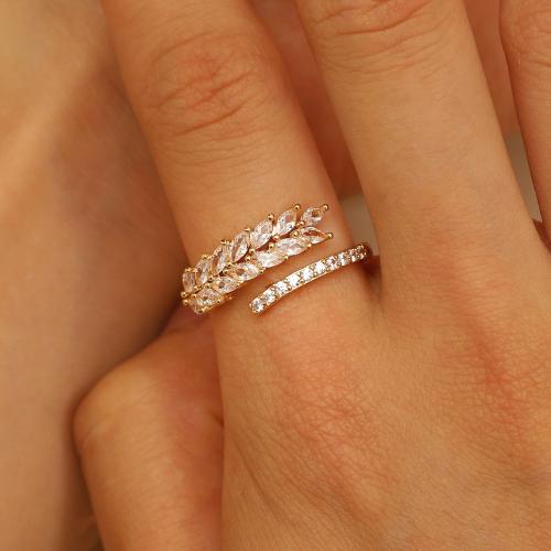 Brass Finger Ring, plated, fashion jewelry & with rhinestone, more colors for choice, nickel, lead & cadmium free, Sold By PC