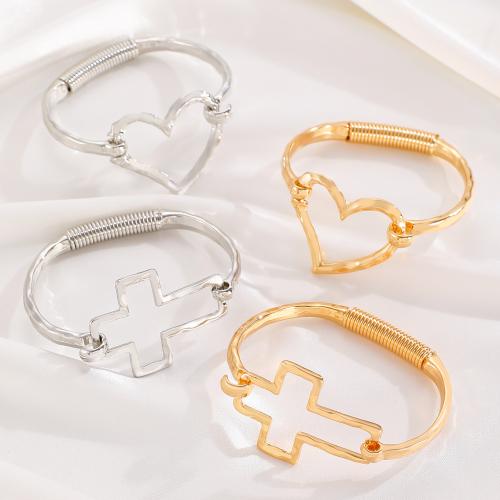 Brazalete de Aleación de Zinc, chapado en color dorado, Joyería, más colores para la opción, Vendido por UD