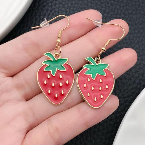Tibetan Style Drop Earrings, gold color plated, fashion jewelry & enamel, more colors for choice, Sold By Pair