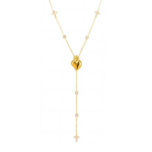 Collier de bijoux en acier inoxydable, Acier inoxydable 304, Placage, bijoux de mode & pavé de micro zircon & pour femme, plus de couleurs à choisir, Vendu par PC
