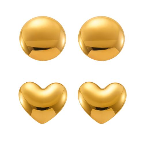 Pendientes de Acero Inoxidable, acero inoxidable 304, chapado, Joyería & diferentes estilos para la opción & para mujer, más colores para la opción, Vendido por Par