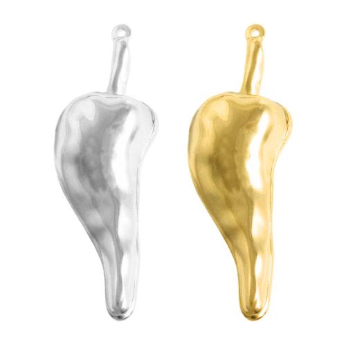 Stainless Steel Pendants, 304 Stainless Steel, Pepper, plated, DIY, more colors for choice, 10PCs/Bag, Sold By Bag