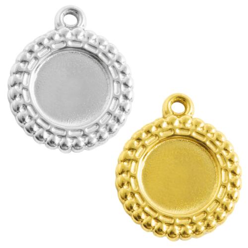 Stainless Steel Pendant Setting, 304 Stainless Steel, plated, DIY, more colors for choice, 10PCs/Bag, Sold By Bag