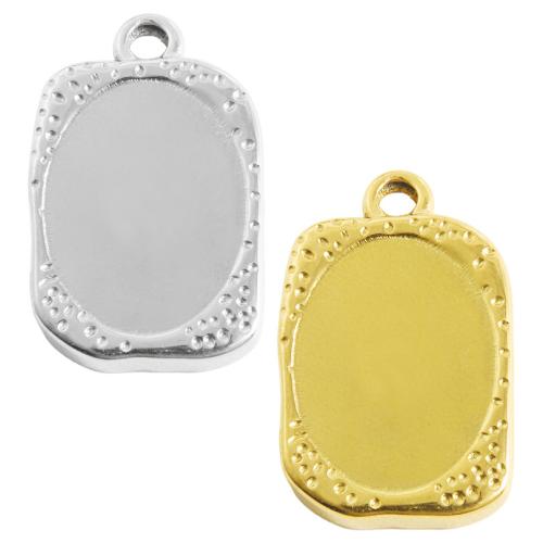 Stainless Steel Pendant Setting, 304 Stainless Steel, plated, DIY, more colors for choice, 10PCs/Bag, Sold By Bag