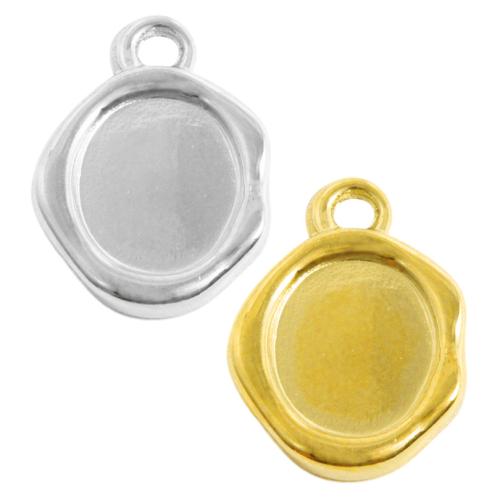 Stainless Steel Pendant Setting, 304 Stainless Steel, plated, DIY, more colors for choice, 10PCs/Bag, Sold By Bag