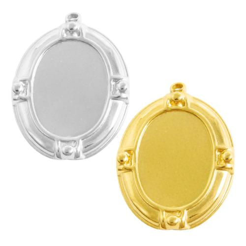 Stainless Steel Pendant Setting, 304 Stainless Steel, plated, DIY, more colors for choice, 10PCs/Bag, Sold By Bag