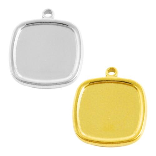 Stainless Steel Pendant Setting, 304 Stainless Steel, plated, DIY, more colors for choice, 10PCs/Bag, Sold By Bag