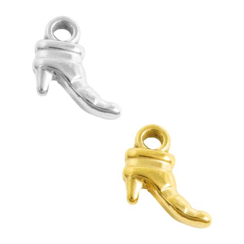 Stainless Steel Pendants, 304 Stainless Steel, Shoes, plated, DIY, more colors for choice, 10PCs/Bag, Sold By Bag