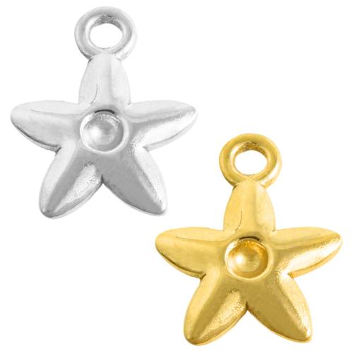 Stainless Steel Pendant Setting, 304 Stainless Steel, Star, plated, DIY, more colors for choice, 10PCs/Bag, Sold By Bag