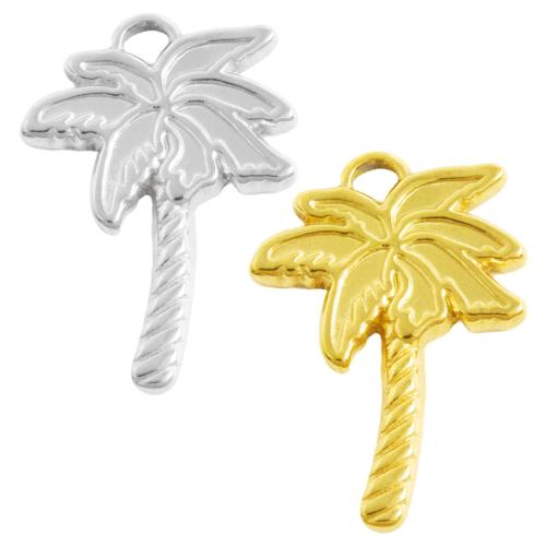 Stainless Steel Pendants, 304 Stainless Steel, Palm Tree, plated, DIY, more colors for choice, 10PCs/Bag, Sold By Bag