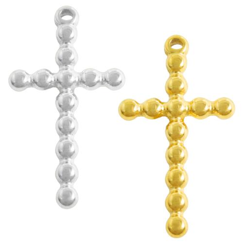 Edelstahl-Kreuz- Anhänger, 304 Edelstahl, plattiert, DIY, keine, 10PCs/Tasche, verkauft von Tasche