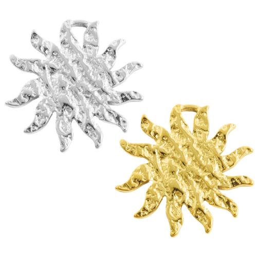 Stainless Steel Pendants, 304 Stainless Steel, Sun, plated, DIY, more colors for choice, 10PCs/Bag, Sold By Bag