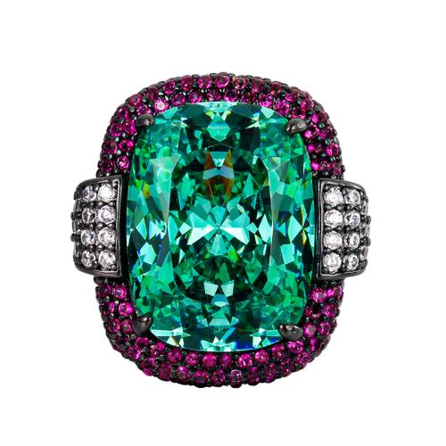 Rhinestone Finger Ring, Brass, gold color plated, fashion jewelry & for woman & with rhinestone, more colors for choice, Sold By PC