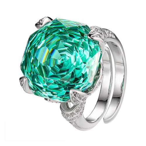 Rhinestone Finger Ring, Brass, gold color plated, fashion jewelry & for woman & with rhinestone, more colors for choice, Sold By PC