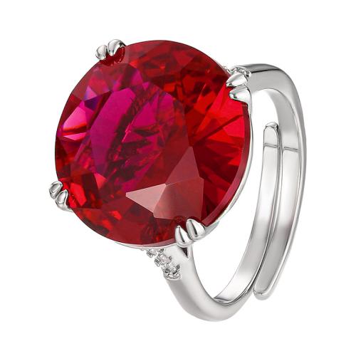 Anilo de dedo, metal, chapado en color dorado, Joyería & para mujer & con diamantes de imitación, más colores para la opción, Vendido por UD