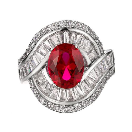 Anilo de dedo, metal, chapado en color dorado, Joyería & para mujer & con diamantes de imitación, más colores para la opción, Vendido por UD