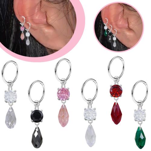 Titanstahl Nasepiercing Schmuck, unisex & mit Strass, keine, verkauft von PC