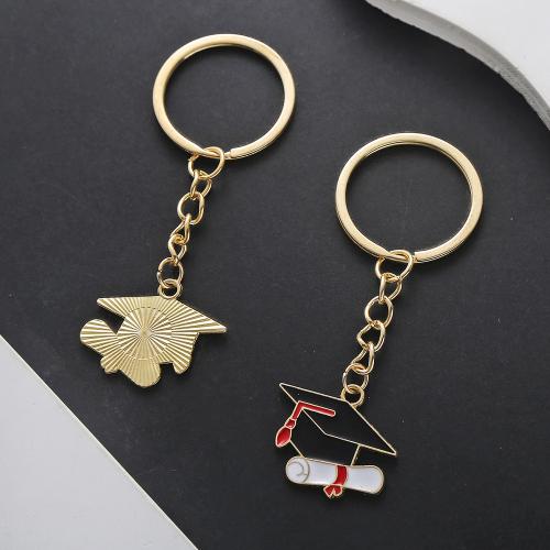 Bag Purse Charms Keyrings Keychains, Tibetan Style, gold color plated, fashion jewelry & enamel, more colors for choice, Sold By PC