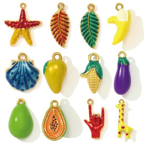 Colgantes de Acero Inoxidable, acero inoxidable 304, chapado en color dorado, Bricolaje & esmalte, más colores para la opción, 3PCs/Bolsa, Vendido por Bolsa
