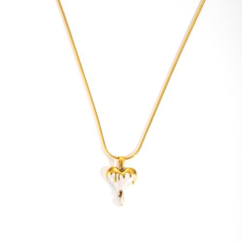 Enamel Stainless Steel Jewelry Set, 304 Stainless Steel, plated, different styles for choice & for woman, golden, Sold By PC