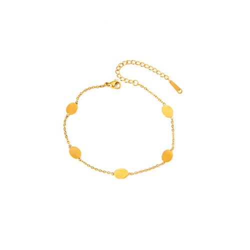 Stainless Steel Jewelry Bracelet, 304 Stainless Steel, 18K gold plated, fashion jewelry & different styles for choice & for woman, Sold By PC