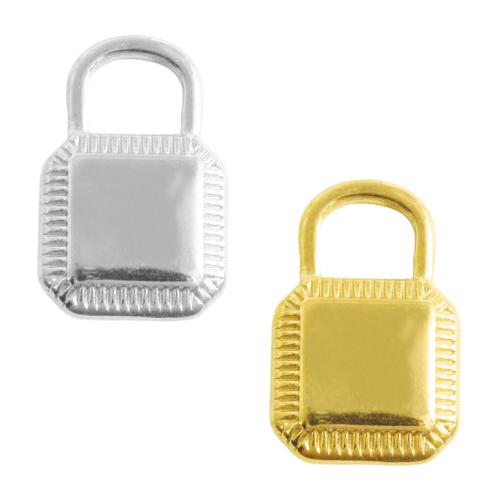 Stainless Steel Pendants, 304 Stainless Steel, Lock, plated, DIY, more colors for choice, 10PCs/Bag, Sold By Bag