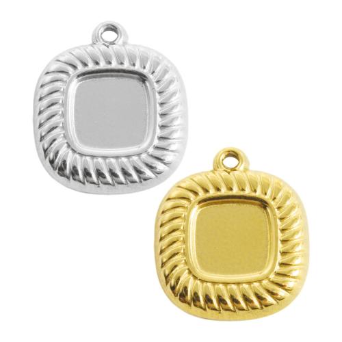 Stainless Steel Pendant Setting, 304 Stainless Steel, plated, DIY, more colors for choice, 10PCs/Bag, Sold By Bag