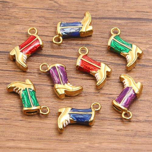 Stainless Steel Pendants, 304 Stainless Steel, plated, DIY & enamel, more colors for choice, 10PCs/Bag, Sold By Bag