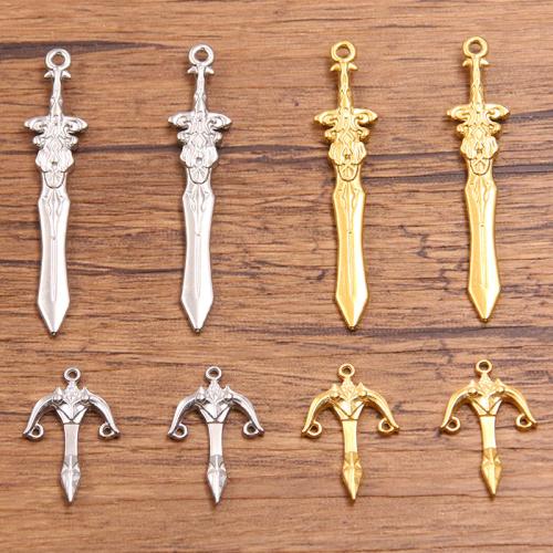 Stainless Steel Pendants, 304 Stainless Steel, plated, DIY, more colors for choice, 10PCs/Bag, Sold By Bag