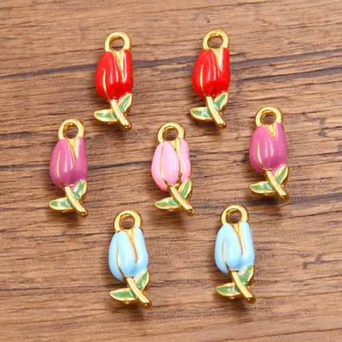 Stainless Steel Flower Pendant, 304 Stainless Steel, plated, DIY, more colors for choice, 10PCs/Bag, Sold By Bag