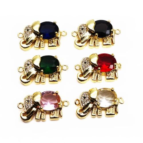 Cubic Zirconia Micro Pave Brass Pendant, plated, DIY & micro pave cubic zirconia, more colors for choice, nickel, lead & cadmium free, Sold By PC