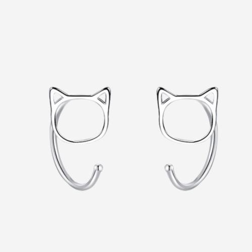 Brass Stud Earring, plated, fashion jewelry, mixed colors, 7x6.80mm, Sold By Pair