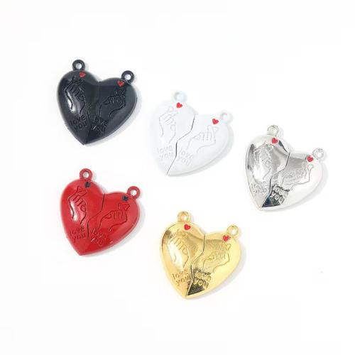 Tibetan Style Enamel Pendants, gold color plated, DIY, more colors for choice, 30x30x5mm, 100Pairs/Bag, Sold By Bag