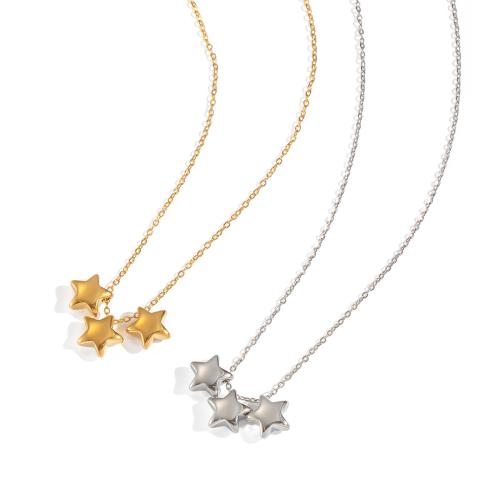 Stainless Steel Jewelry Necklace, 304 Stainless Steel, plated, fashion jewelry & for woman, more colors for choice, Sold By PC
